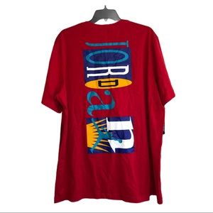 Air Jordan Jumpan Red Multi-Color Logo T-Shirt